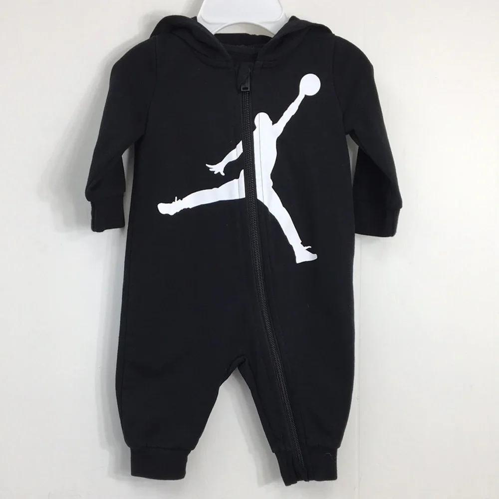 Air Jordan Hooded Zip Up Romper Outfit Size 3 mo EXCELLENT Condition